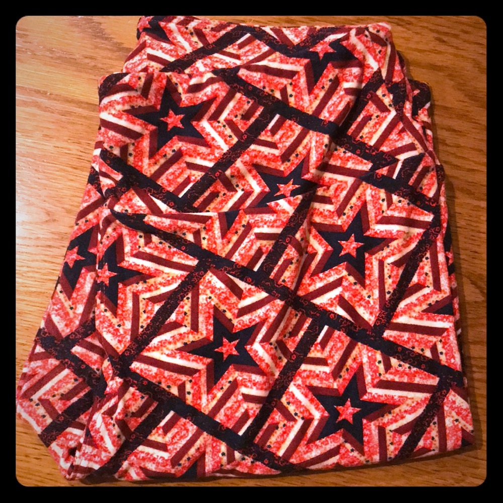 Lularoe Patriotic leggings OS